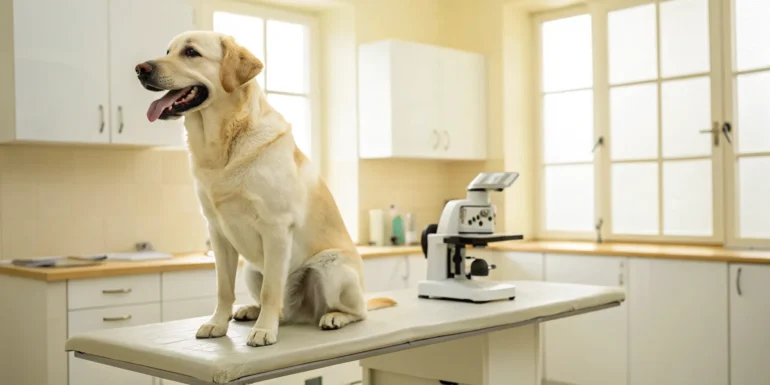 top 3-in-1 dewormers for dogs: reviews & comparison healthy dog receiving 3-in-1 dewormer treatment.